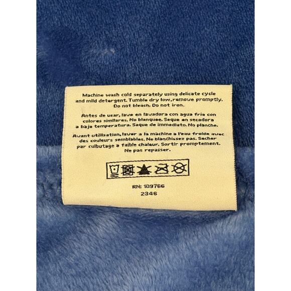 Buc-ee’s Plush Hawaiian Throw Blanket 49x66 Blue Cozy Soft Lounge Travel Warm - Picture 4 of 5